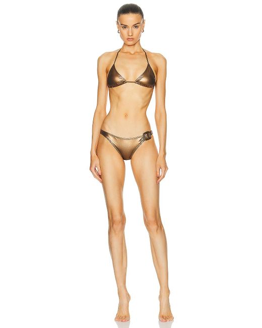 Tom Ford Natural Laminated Bikini Set