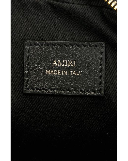 Amiri Black Ma Quad Leather Camera Case for men
