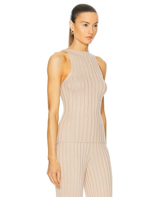 L'academie White By Marianna Sereph Rib Tank