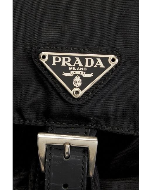 Prada Black Tessuto Backpack