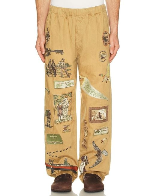 Samuel Zelig Yellow Trail Pant for men