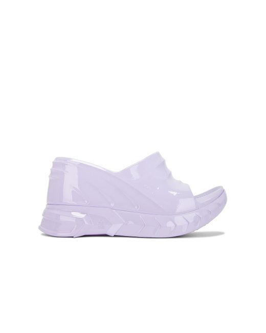Givenchy Purple Marshmallow Wedge Sandal