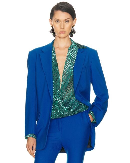 Dries Van Noten Blue Basti Jacket