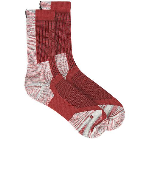 On Shoes Red Explorer Merino Sock for men