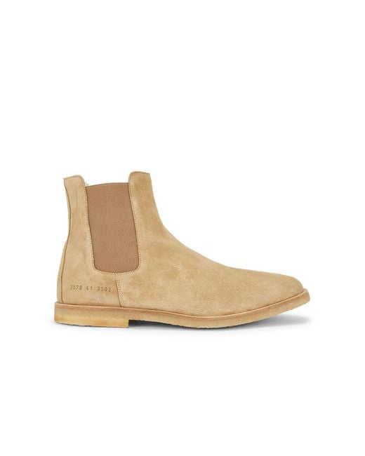 Common Projects Natural Suede Chelsea Boot for men