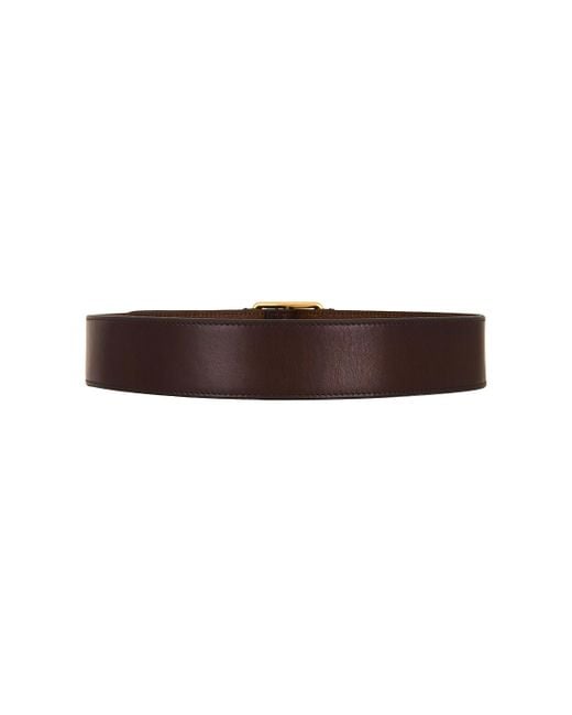 Saint Laurent Brown Large Motorcycle Belt