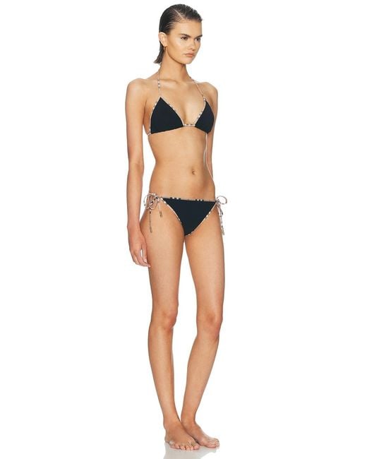 Burberry Black Tie Bikini Set