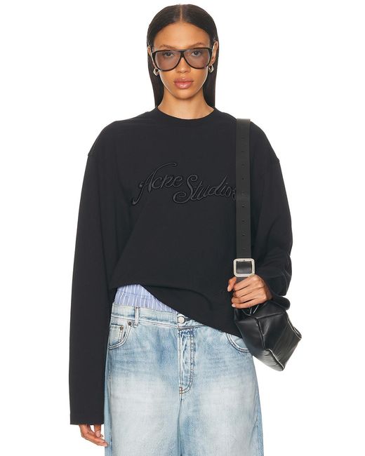 Acne Blue Crew Sweater