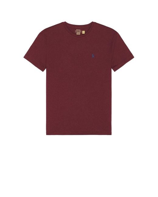 Polo Ralph Lauren Red Short Sleeve Crewneck T-Shirt for men