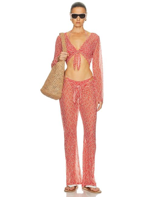Solid & Striped Red The Dolly Pant
