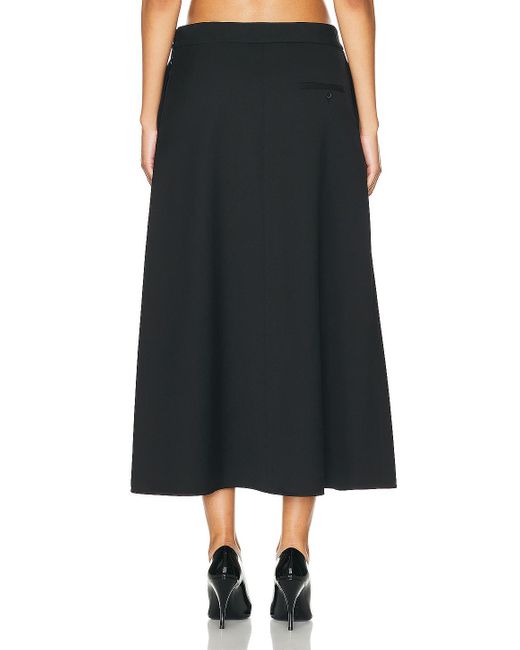 Wardrobe NYC Black A Line Midi Skirt
