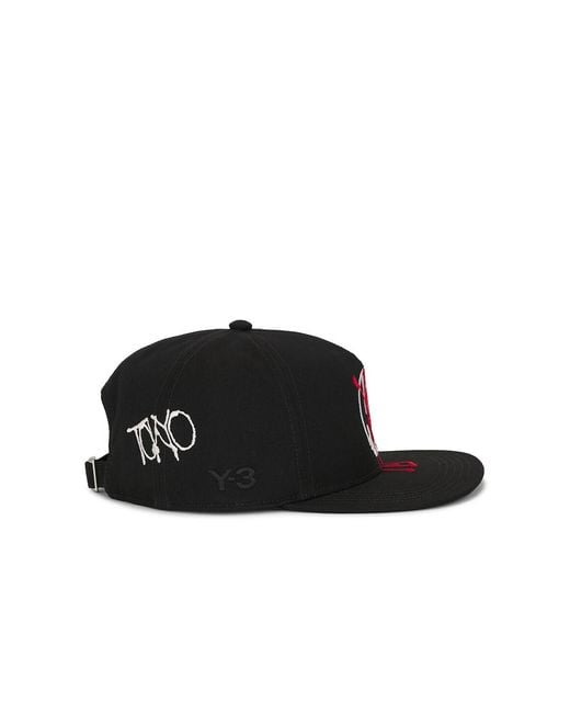 Y-3 Black Chito Graphic Cap for men