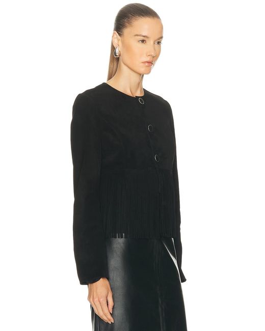 FRAME Black The Saddle Jacket