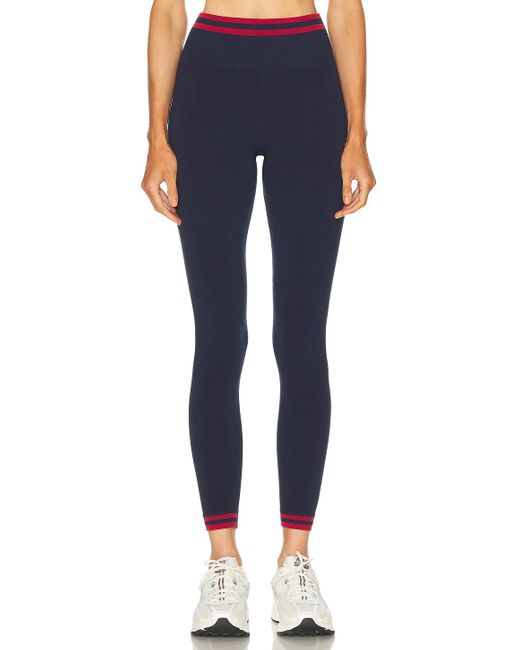 The Upside Blue Cotton Seamless 25 Midi Legging