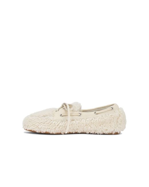 Miu Miu White Moccasin