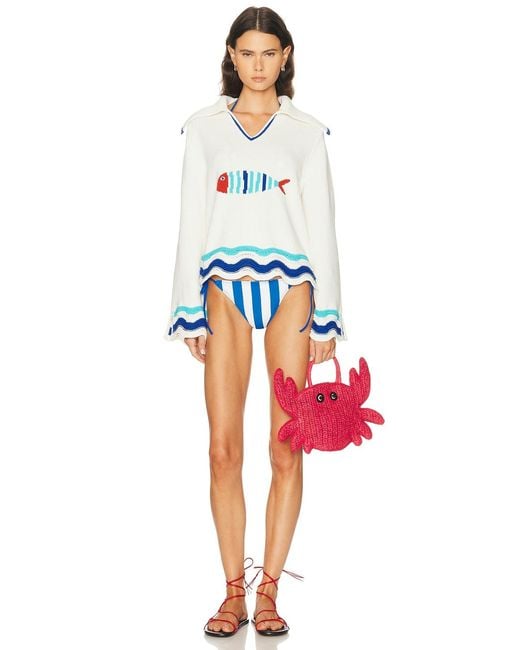 Solid & Striped White The Jack Sweater