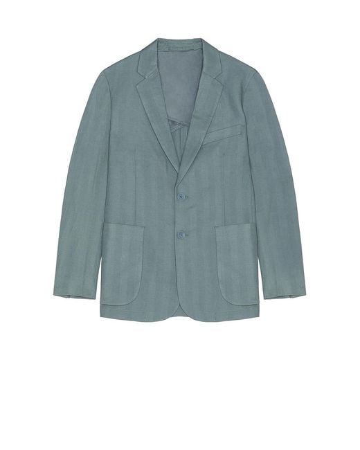 Percival Blue Lyocell Regular Blazer for men