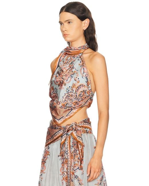 Zimmermann Multicolor Aster Scarf Top