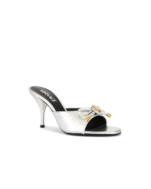 Versace White Mule Heel