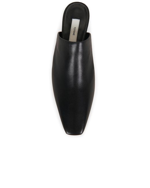 Totême  Black Soft Nappa Mules