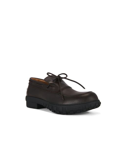 Givenchy Black Echo Boat Shoe for men