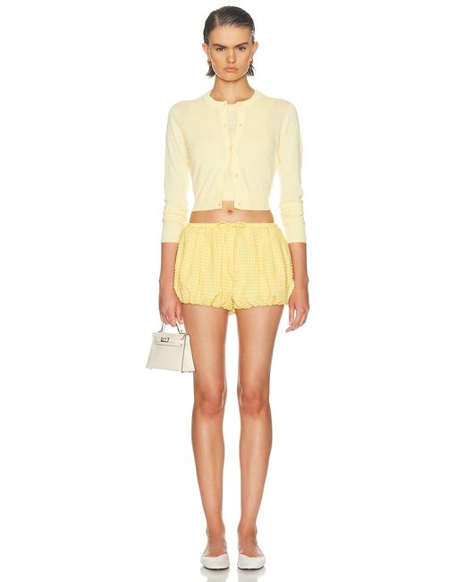 Jonathan Simkhai Yellow Addie Bubble Short