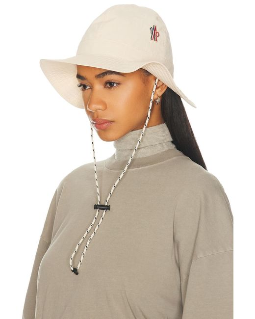 Moncler White Bucket Hat
