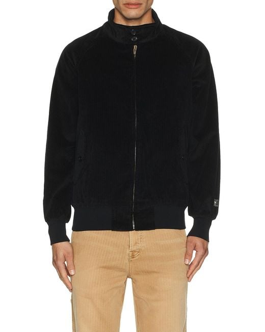 Schott Nyc Black Bomber Jacket for men