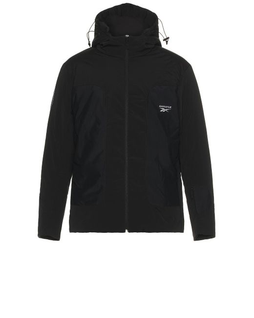 Reebok Black X Kanghyuk Stitched Logo Padded Jacket for men