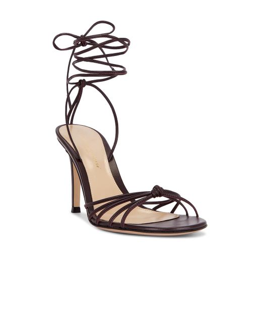 Gianvito Rossi Metallic Strappy Heeled Sandal