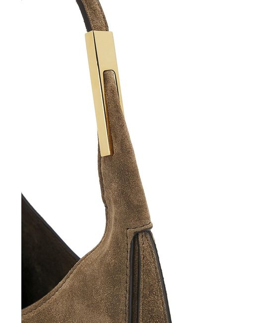 SAVETTE Brown Small Florence Hobo Bag