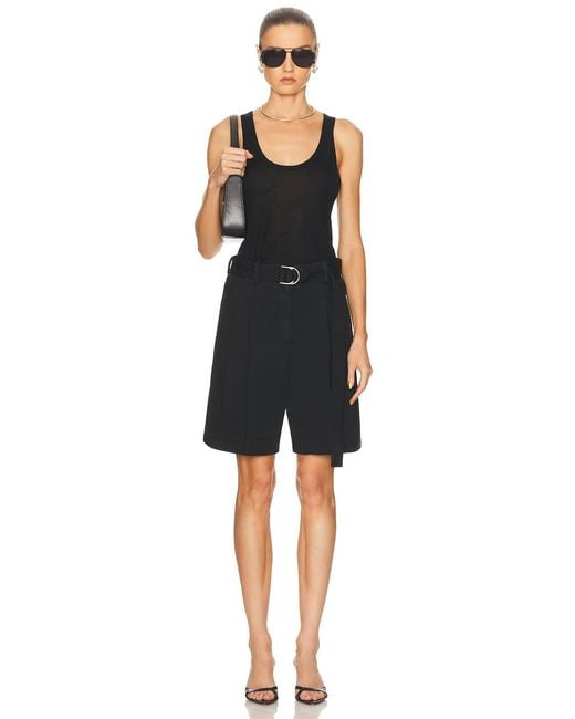 Helmut Lang Black Bermuda Short