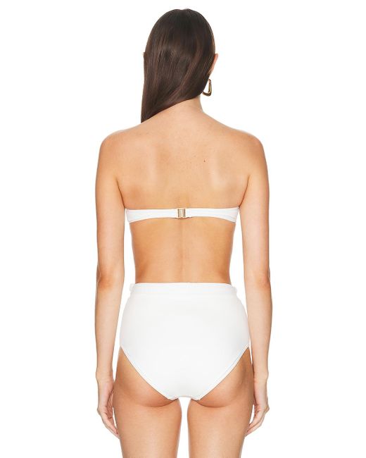 Zimmermann White Halliday Eyelet Balconette Bikini Top