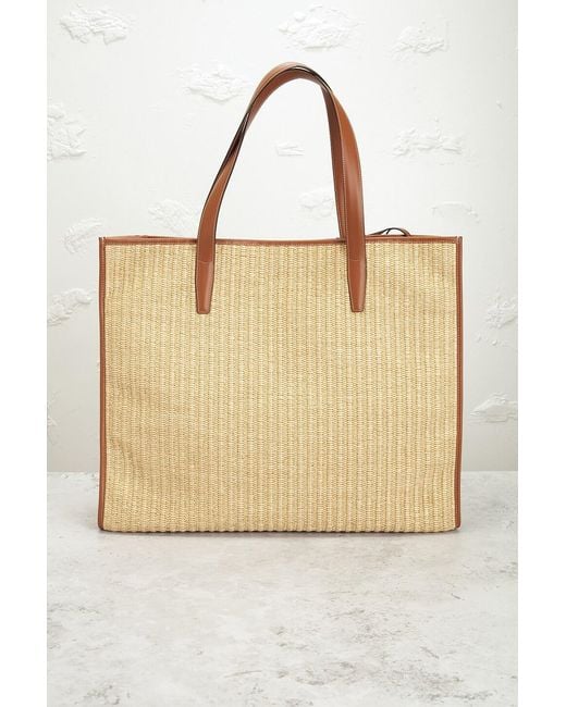 Céline Natural Raffia Cabas Tote Bag