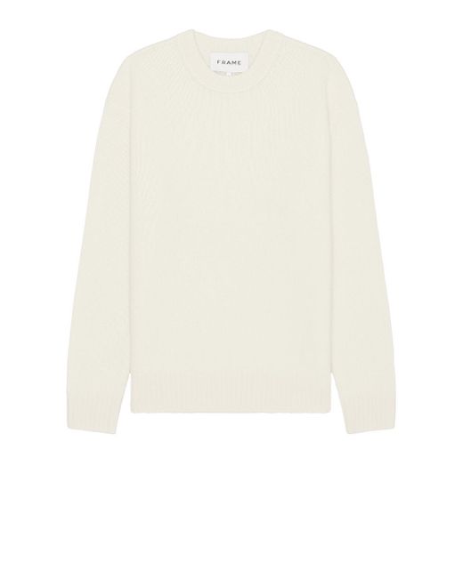 FRAME White Cashmere Sweater for men