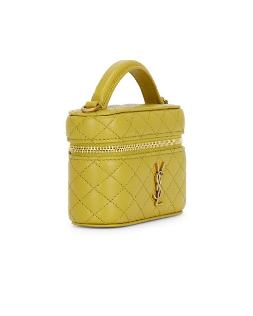 Saint Laurent Metallic Micro Vanity Bag