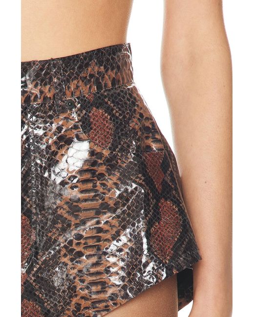 LAPOINTE Black Crinkle Mini Short