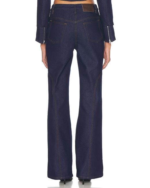 Mimchik Blue High Rise Bootcut Jeans