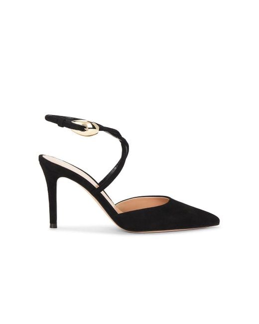 Gianvito Rossi Black Strappy Pump