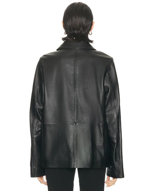 Totême Black Leather Jacket