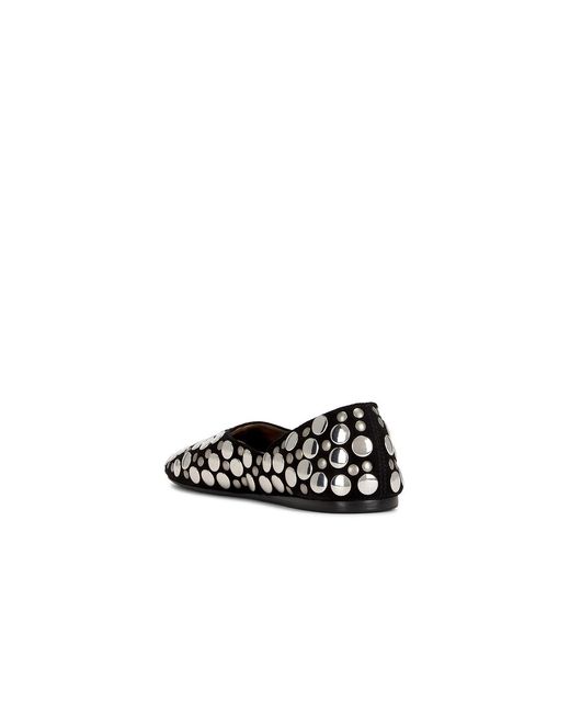 Khaite White Jane Stud Flat