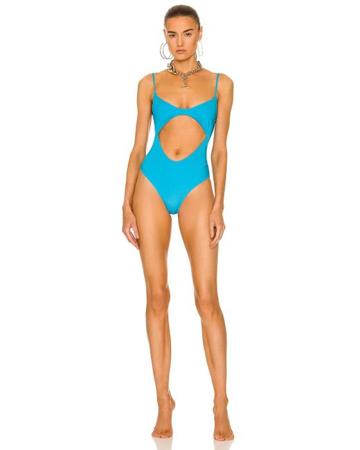 Jacquemus Synthetic Le Maillot Aranja in Turquoise (Blue) | Lyst