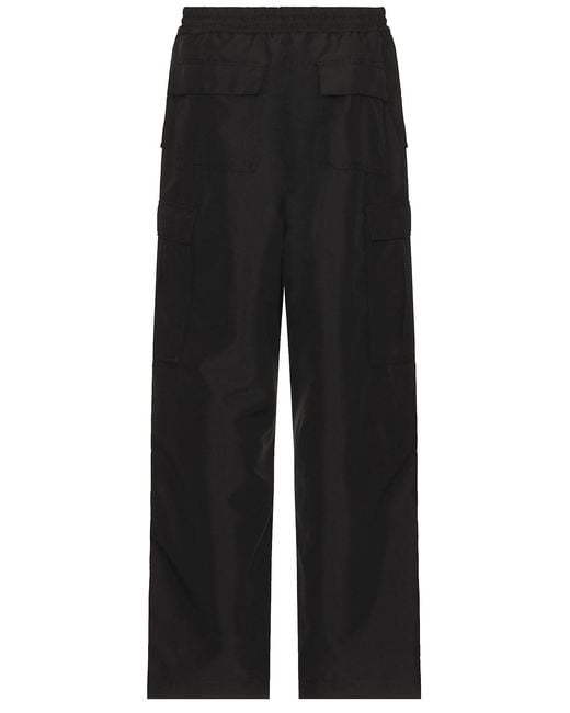 Junya Watanabe Black Polyester Matte Cloth Pants for men