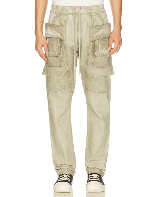 Rick Owens Natural Creatch Cargo Drawstring for men