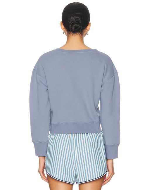Bode Blue Recreation Crewneck Top