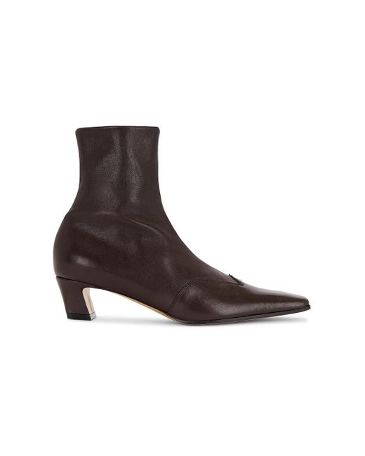 Khaite Brown Nevada Ankle Stretch 40 Boot