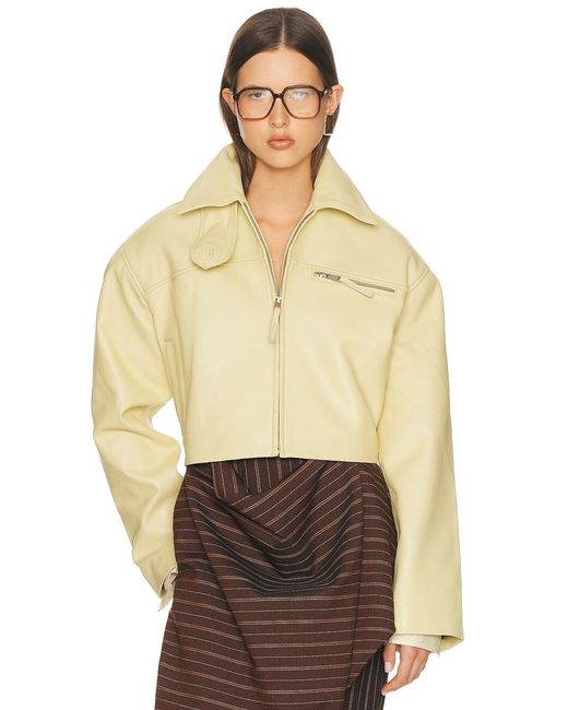 Helsa Natural The 90S Leather Jacket