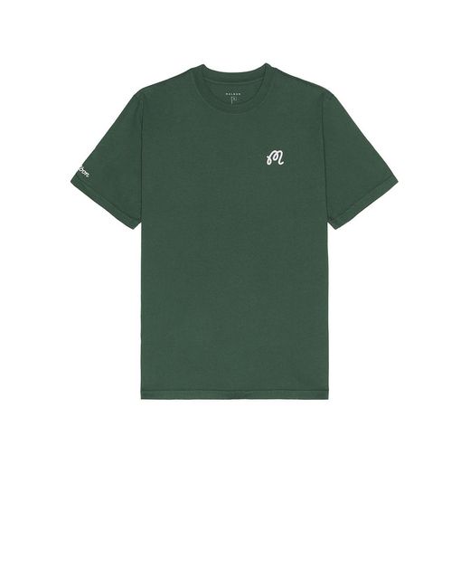Malbon Men's Green Bermuda Tee