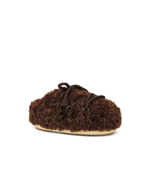 Moon Boot Brown Evx Mule Curly Boot