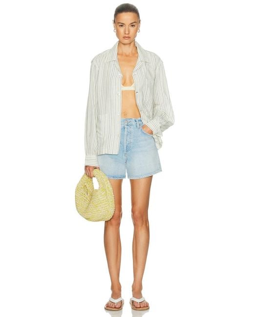 Agolde Blue Leith Short